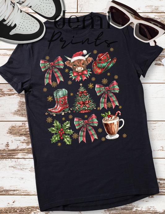 Jolly Cow Christmas - Graphic t-shirt