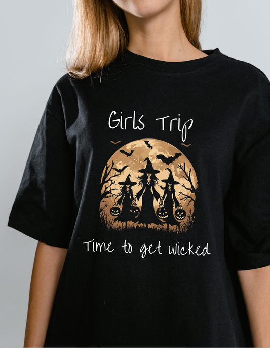 Girls trip time to get wicked - DTF Transfers