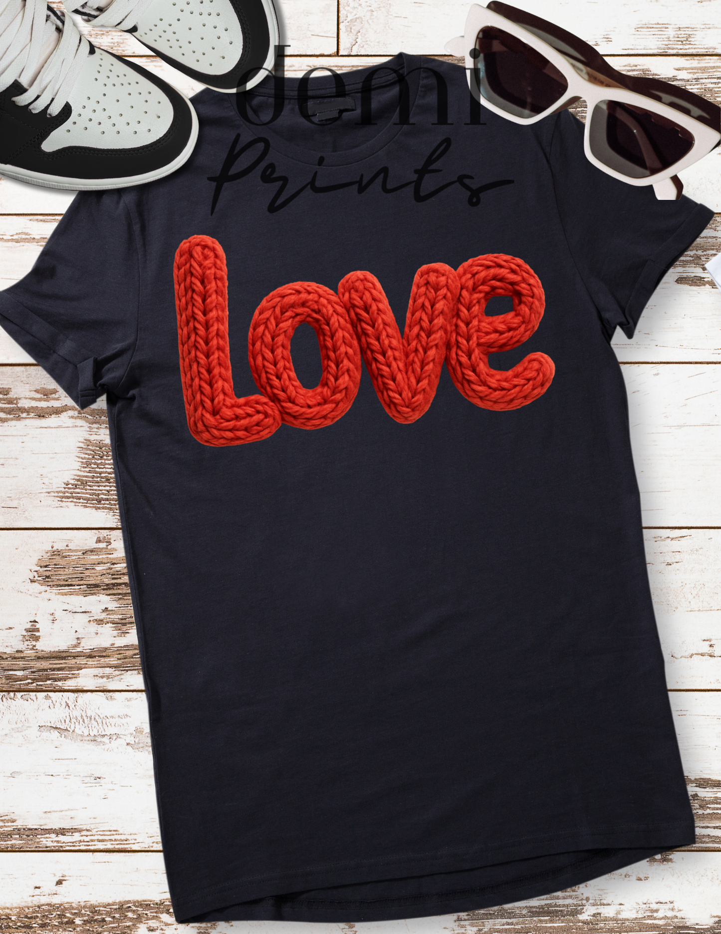 Crochet Style Love - Graphic t-shirt (flat image)