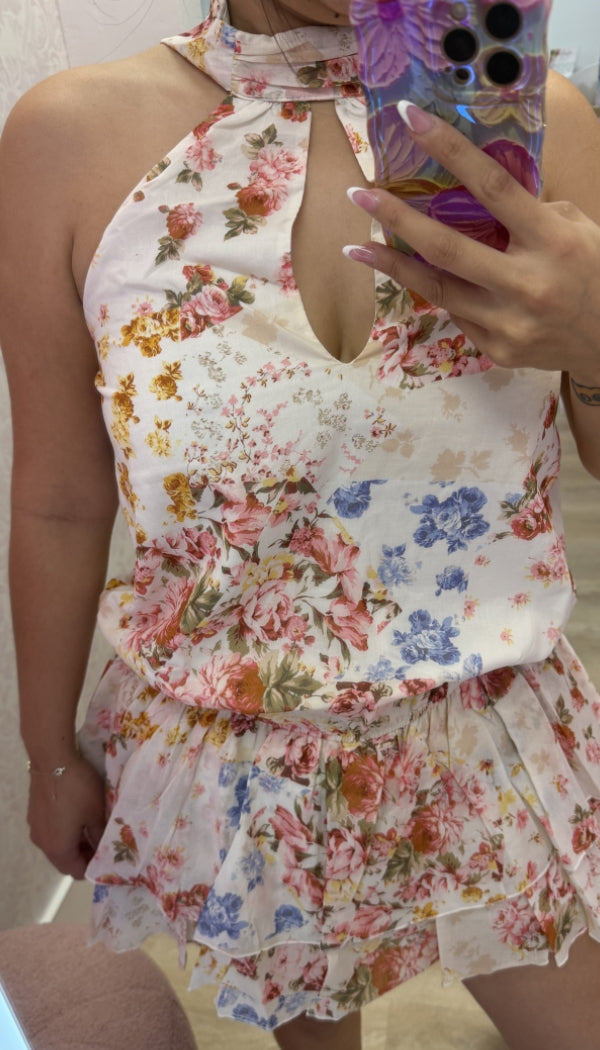 Gemma - Floral Mini Dress