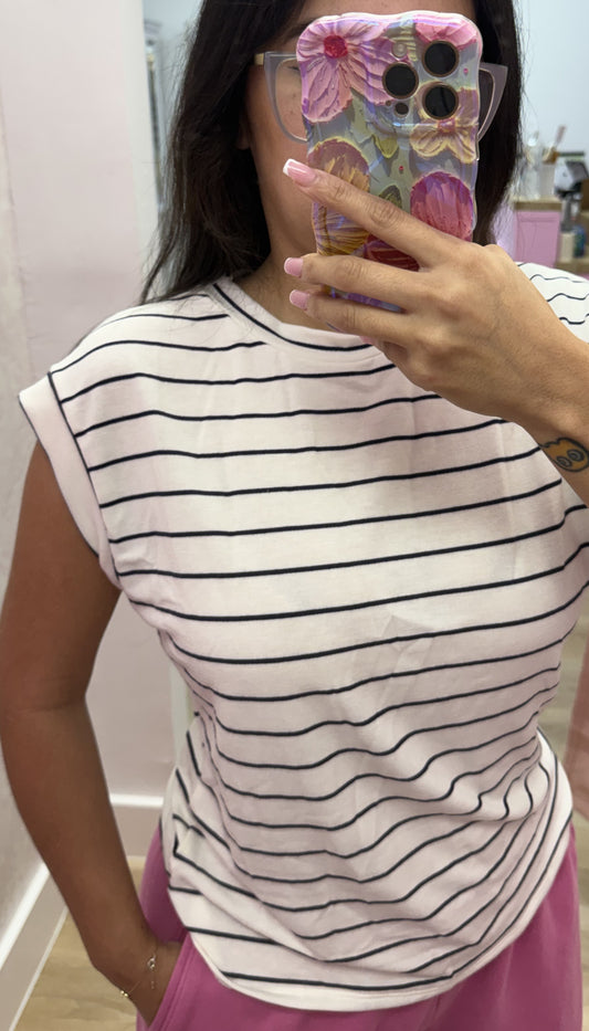 Sandy - Stripe Top