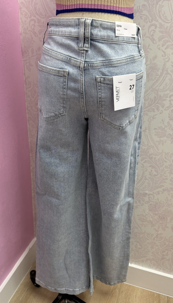 Demi Blue - High Rise Light Wash Jeans