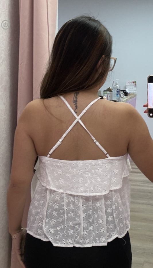 Sweet Pea - Eyelet Top
