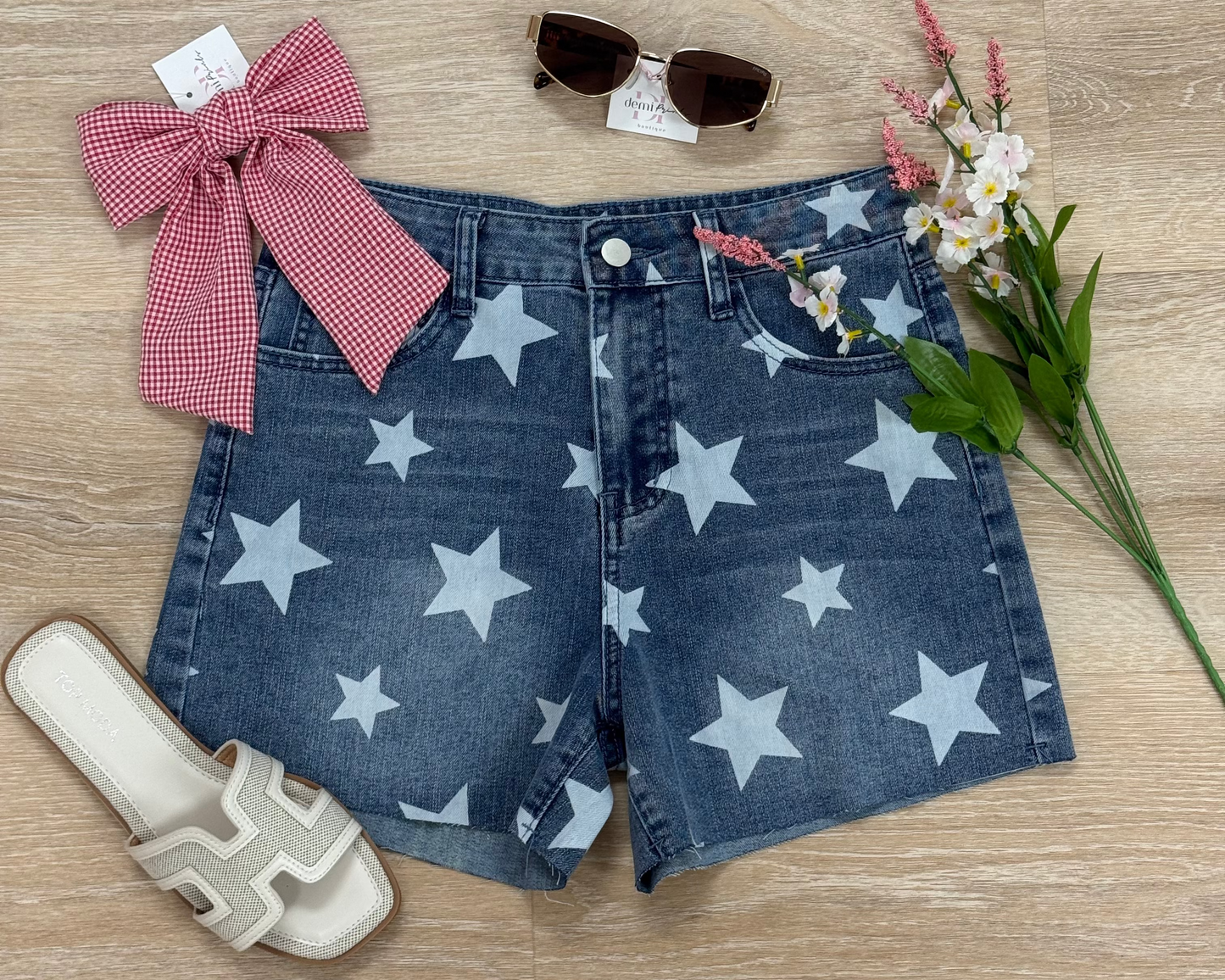 Star Spangle - Denim Shorts