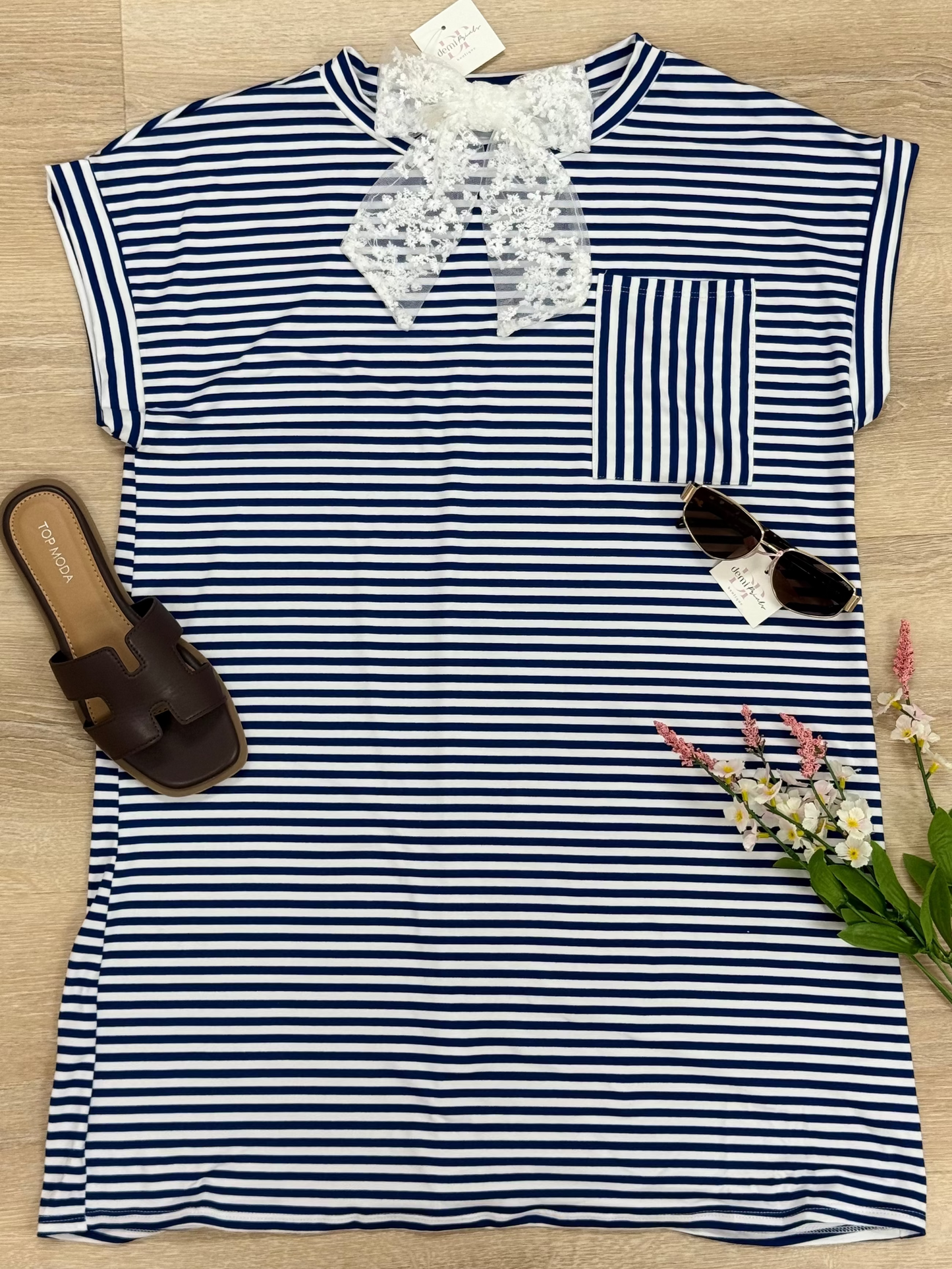 Oxford Blue - Stripe Dress