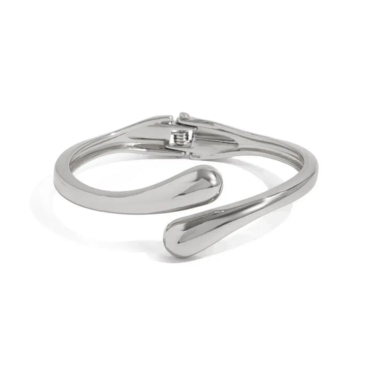 Teardrop Shape Cuff Bangle