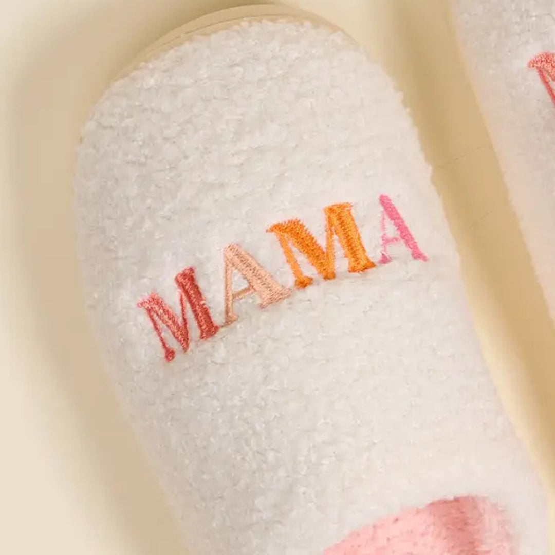 Mama - Fuzzy Slippers