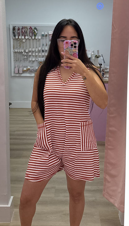 Homebody - Striped Romper