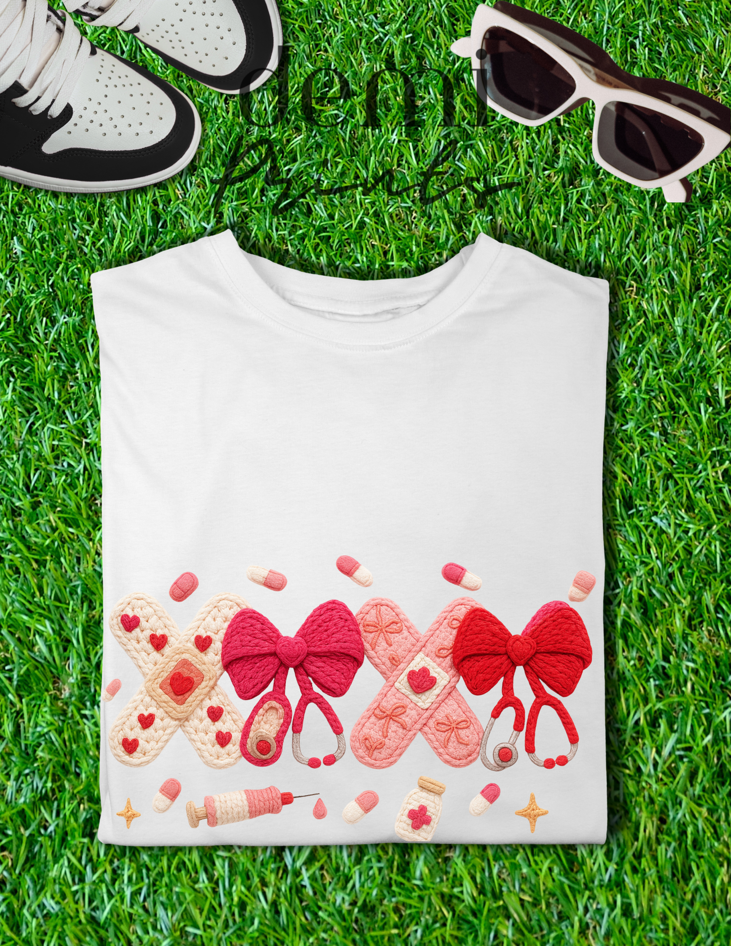 Nurse Valentine - Graphic t-shirt (flat image)