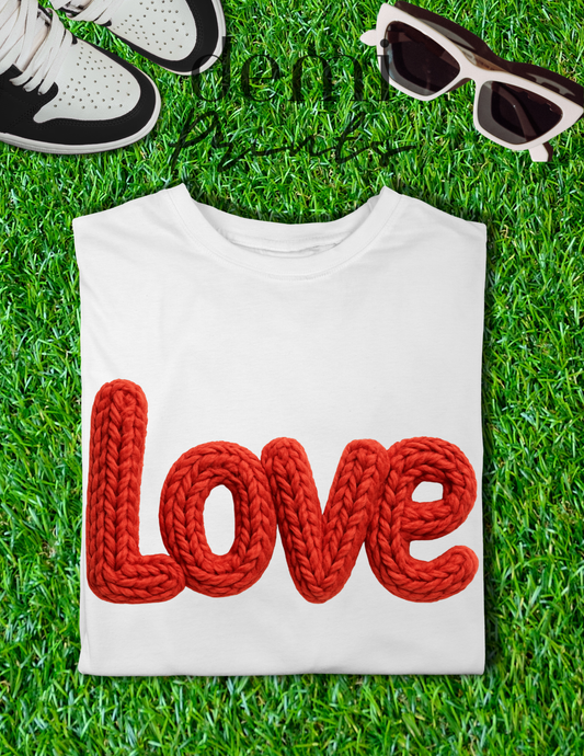 Crochet Style Love - Graphic t-shirt (flat image)