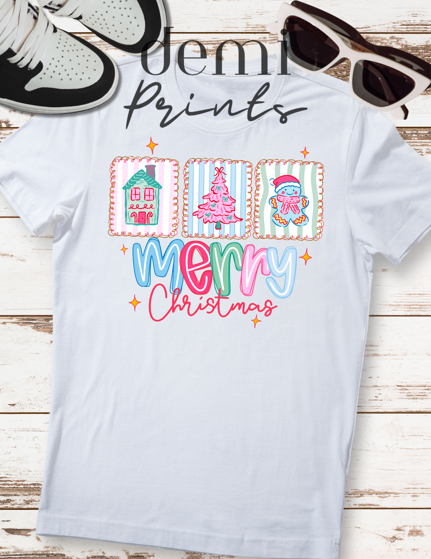 Pretty Merry Christmas - Graphic t-shirt