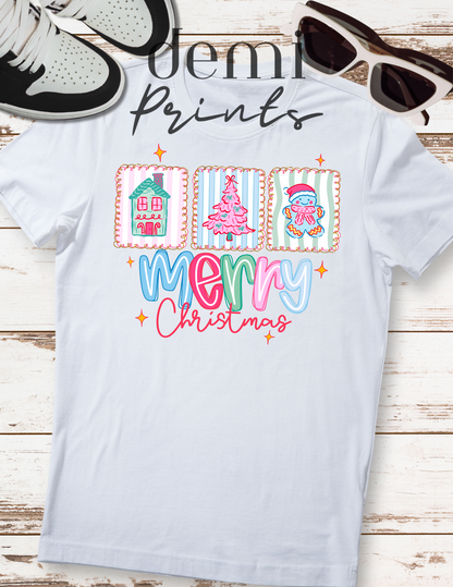 Pretty Merry Christmas - Graphic t-shirt