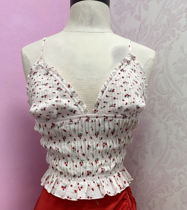 Cherry On Top - Smocked Top
