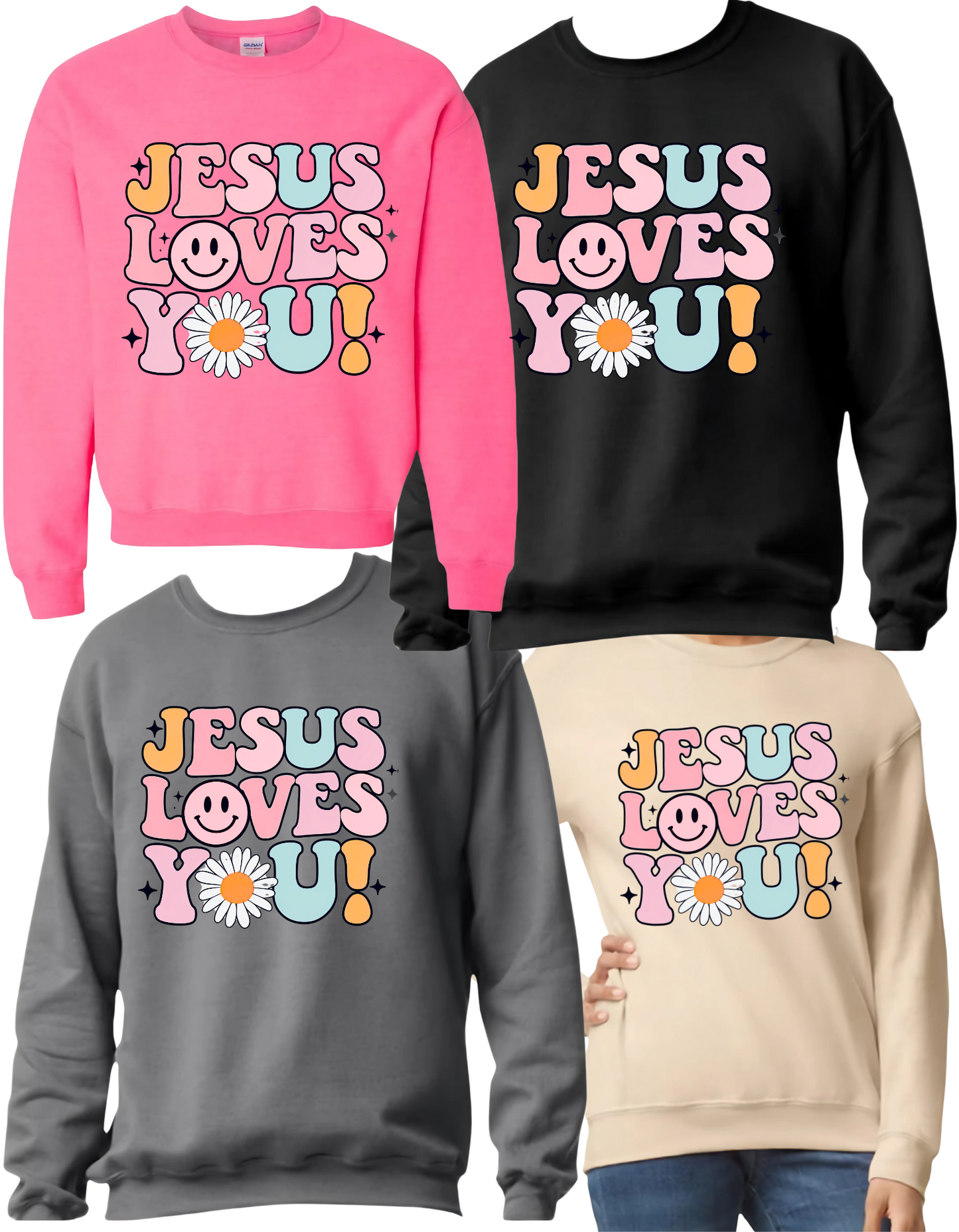 Jesus loves you - Crewneck Sweater