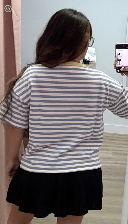 Pinstripe - Knit Top
