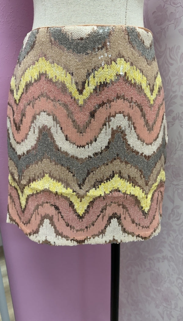 Sunset Shimmer - Multi Color Sequin Skirt