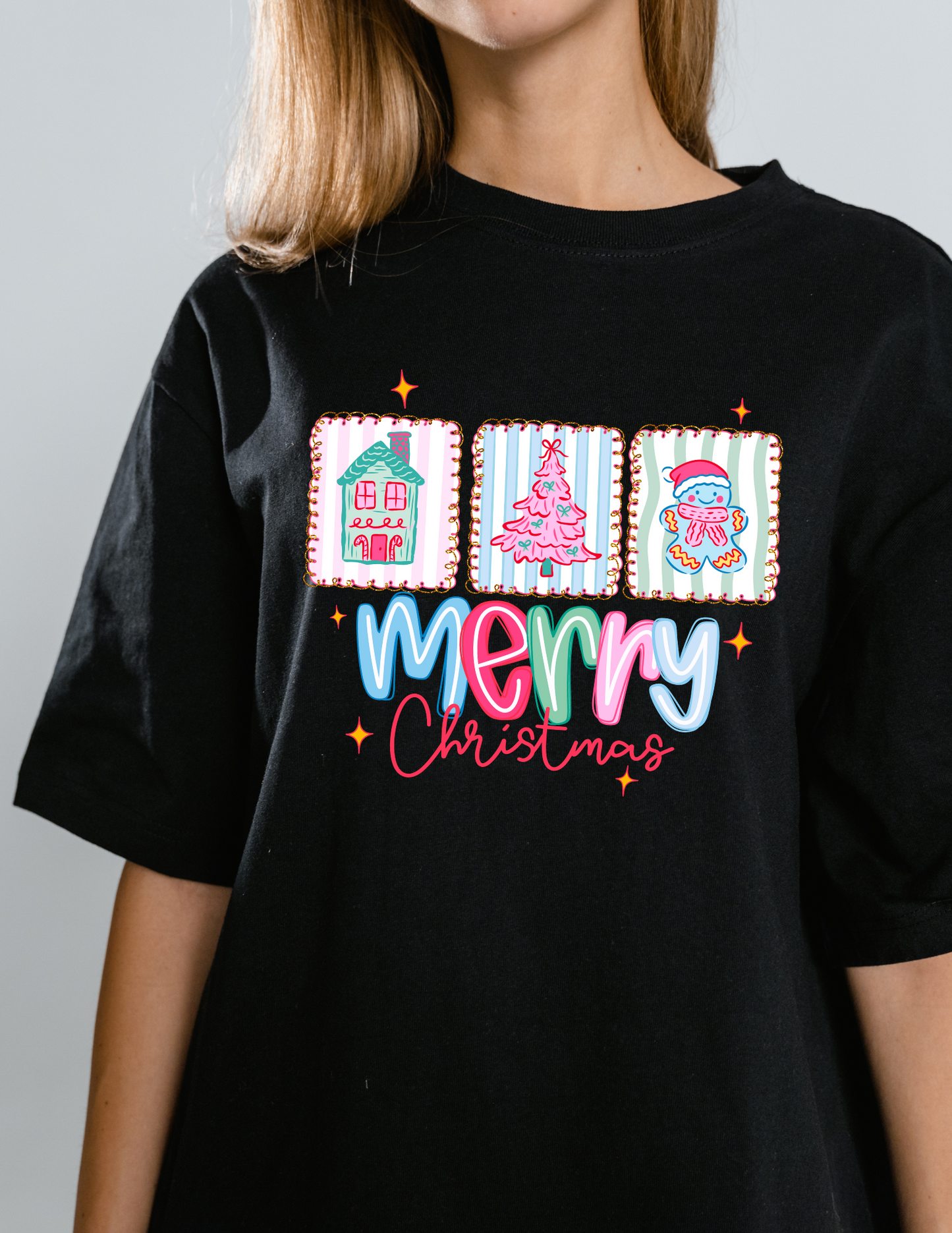 Pretty Merry Christmas - Graphic t-shirt