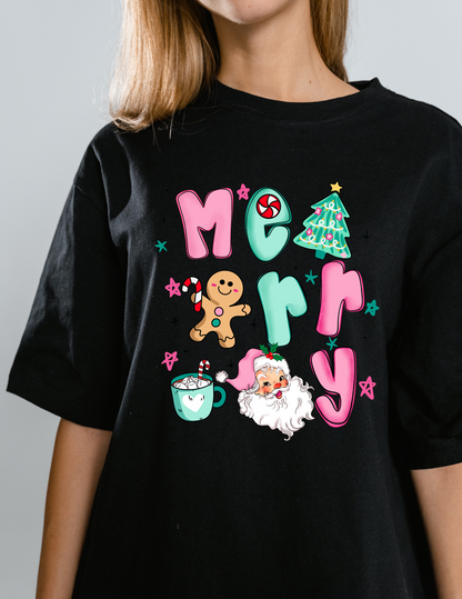 Merry Pink Christmas - Graphic t-shirt