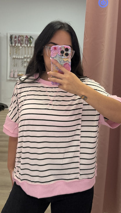 Candy Stripe - Oversized Top