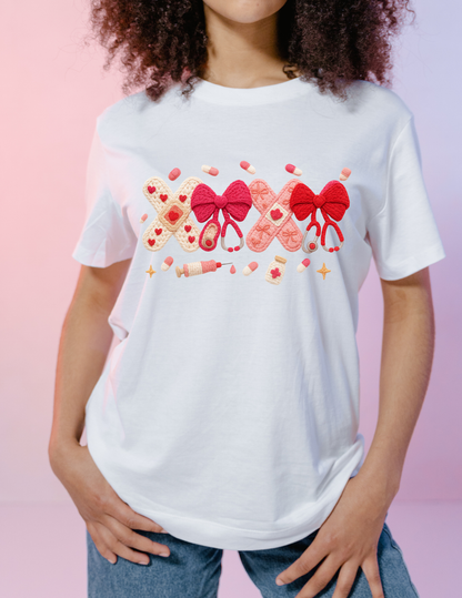 Nurse Valentine - Graphic t-shirt (flat image)