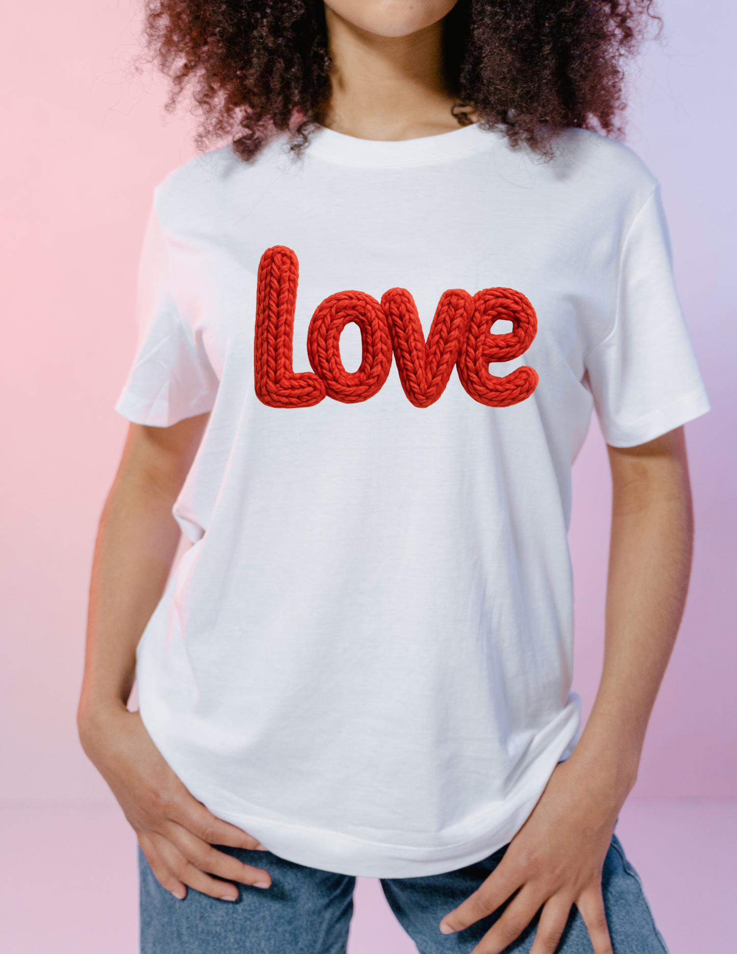 Crochet Style Love - Graphic t-shirt (flat image)
