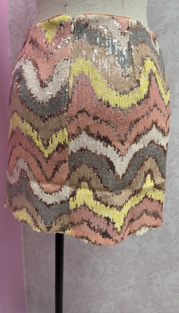 Sunset Shimmer - Multi Color Sequin Skirt
