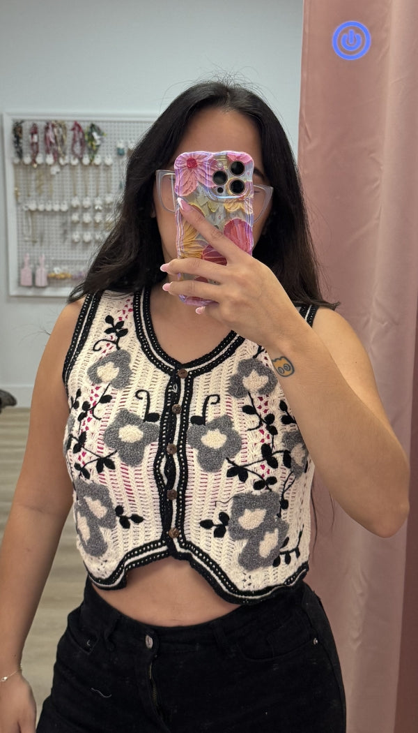 Give Me Flowers - Crochet Vest