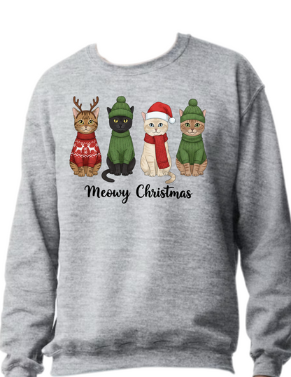 Meowy Christmas - Crewneck Sweater