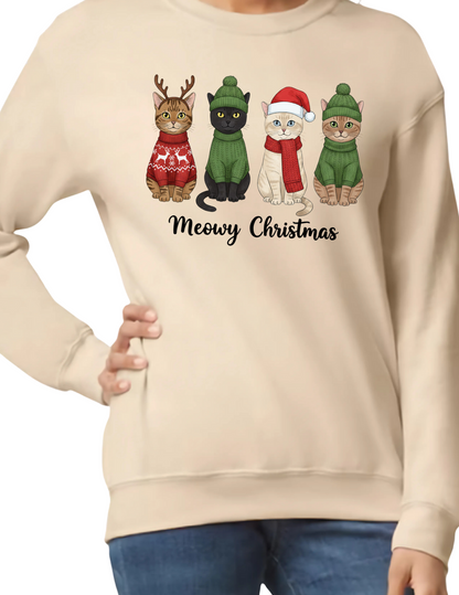 Meowy Christmas - Crewneck Sweater