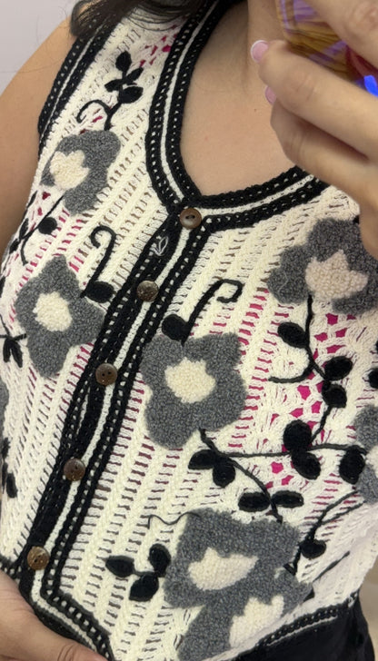 Give Me Flowers - Crochet Vest