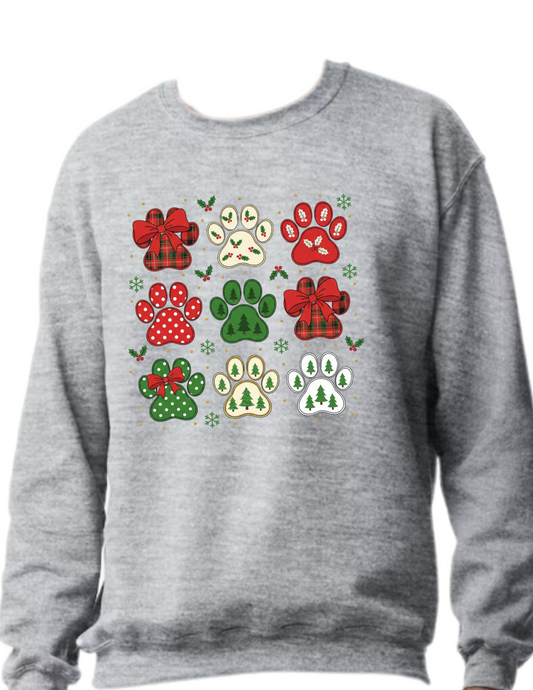 Christmas Paws - Crewneck Sweater