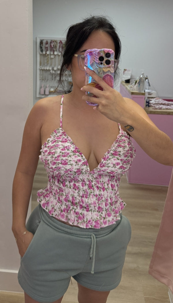 Rosey Posie - Smocked Top