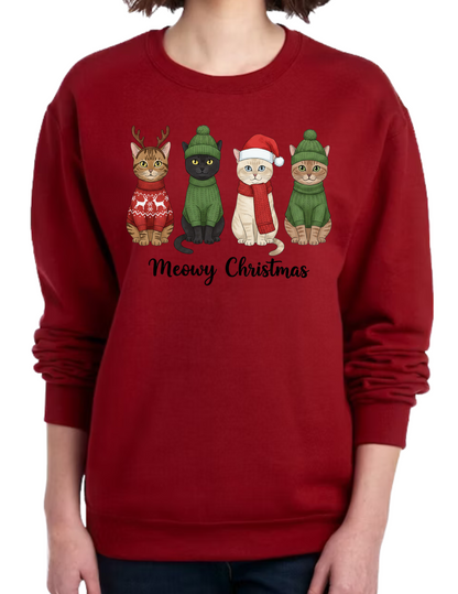 Meowy Christmas - Crewneck Sweater
