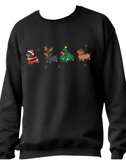 A Dachshund Christmas - Crewneck Sweater