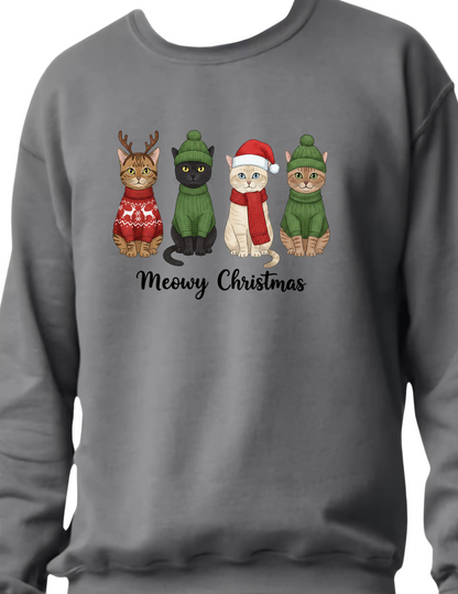 Meowy Christmas - Crewneck Sweater