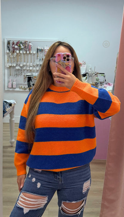 Game Day - Striped Sweater