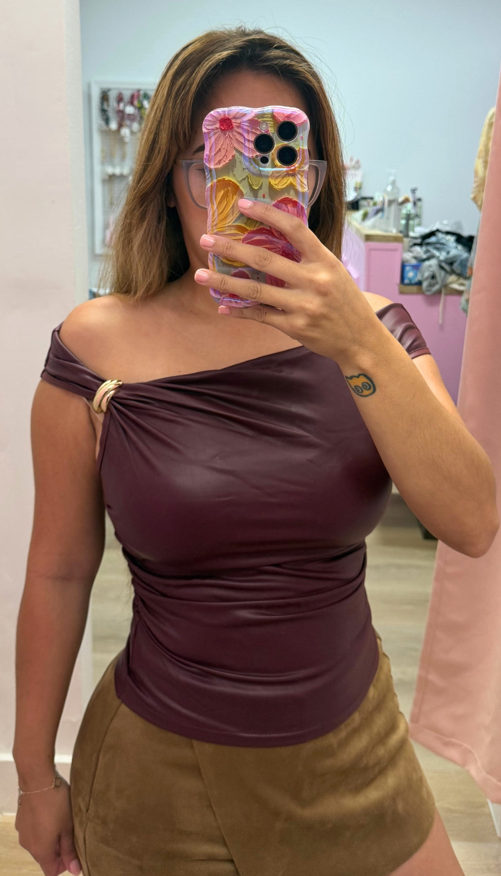 Moto - Off-shoulder Top
