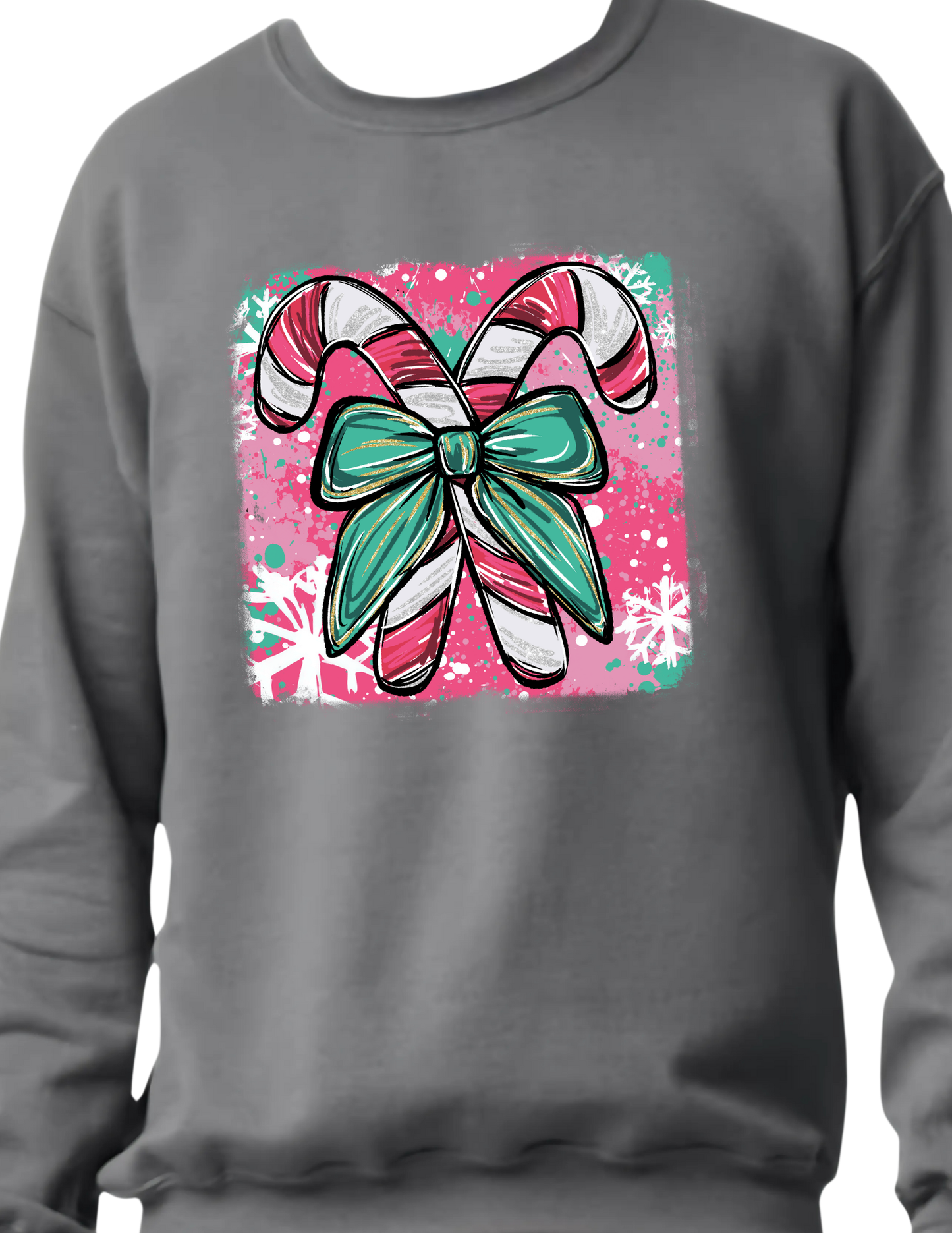 Pretty Candy Canes - Crewneck Sweater