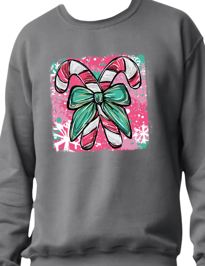Pretty Candy Canes - Crewneck Sweater