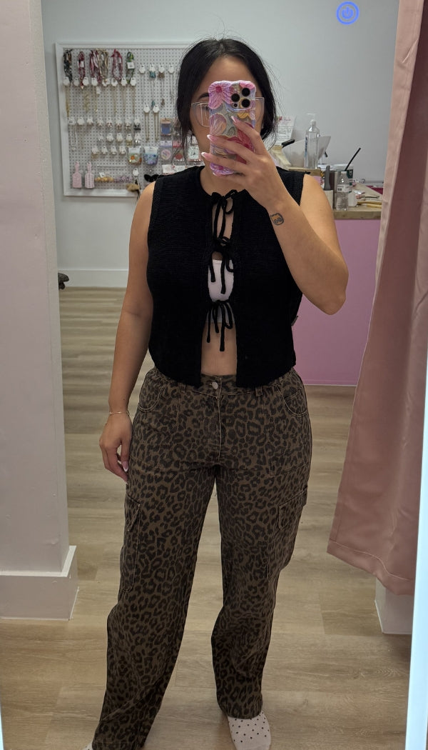 Savannah Stroll - Cheetah Print Cargo Pants