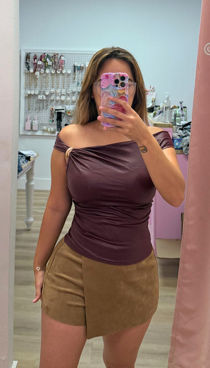 Moto - Off-shoulder Top