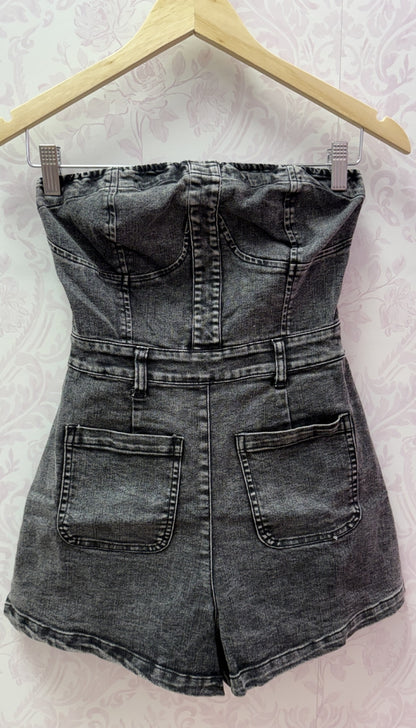 Easy Breezy - Denim Romper