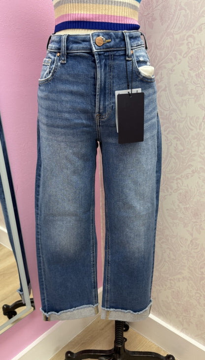 Not My Boyfriend's - High Rise Fit Ankle Jeans