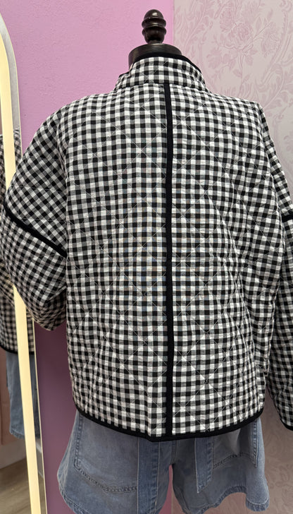 Annie - Gingham Puff Jacket