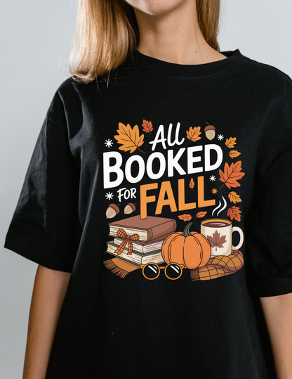 All Booked for Fall - Graphic t-shirt