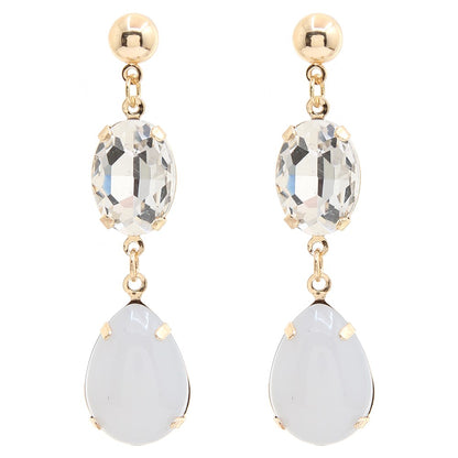 Like a Gem - Oval Dangle Earrings