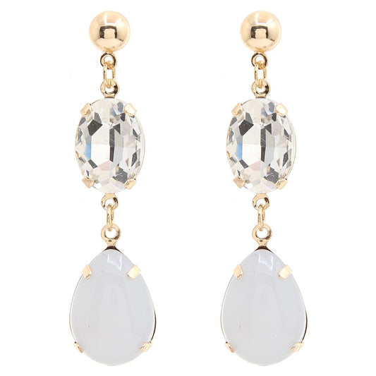 Like a Gem - Oval Dangle Earrings