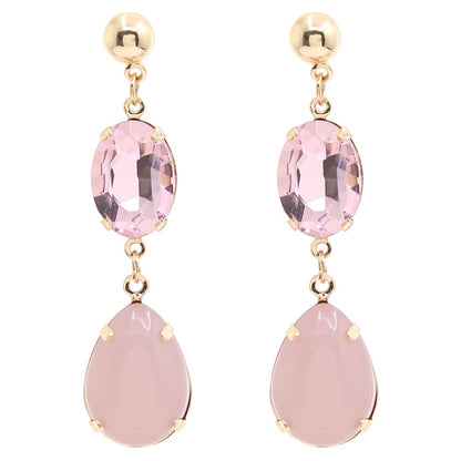 Like a Gem - Oval Dangle Earrings