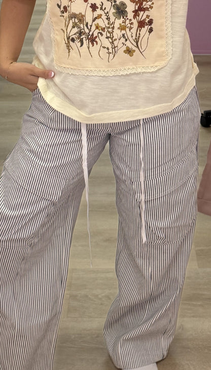 The "Stay-In" - Mid Rise Baggy Pants
