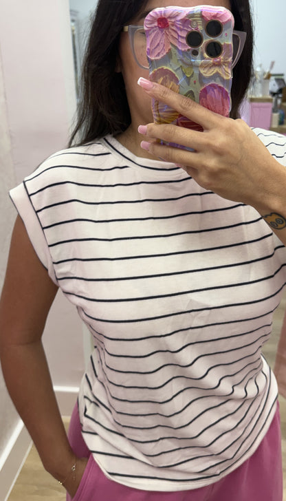 Sandy - Stripe Top
